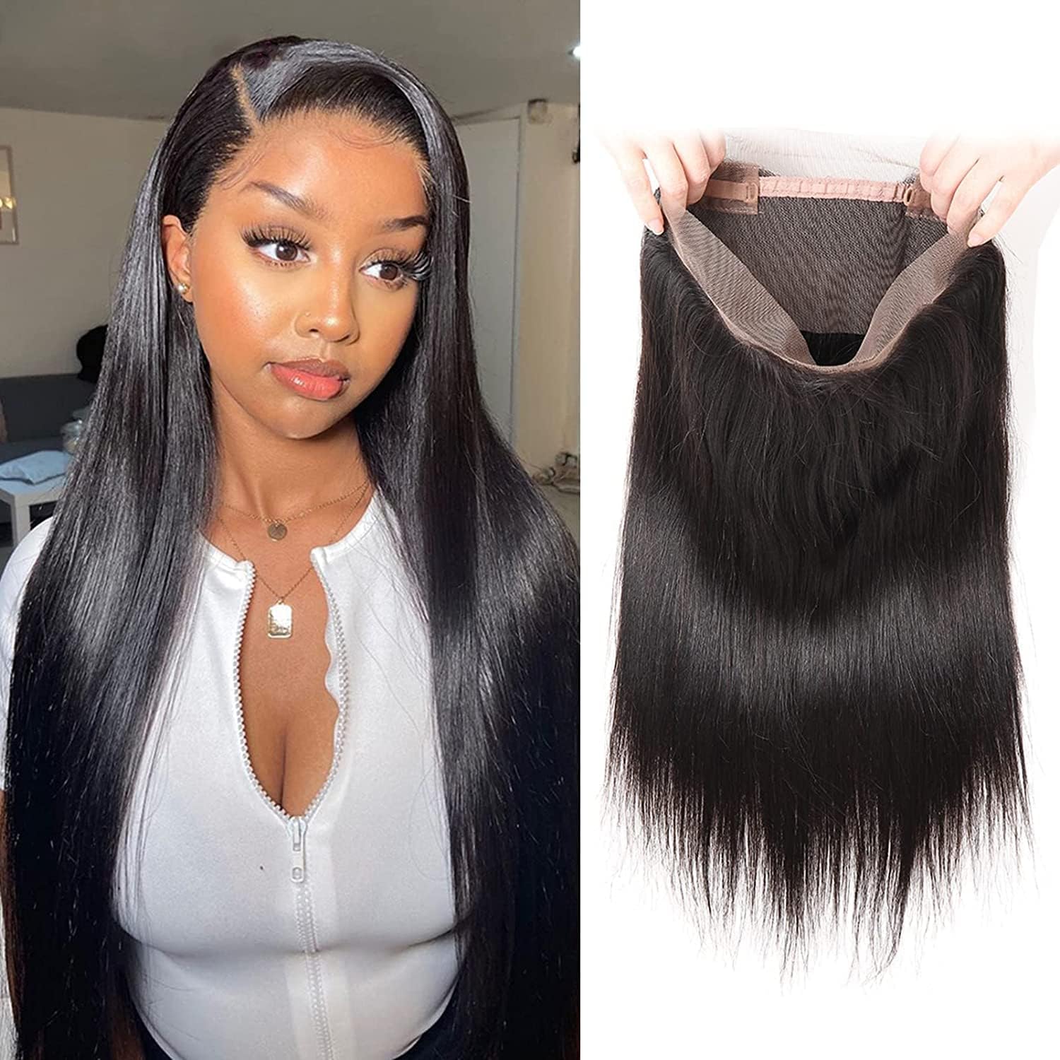 TOOCCI 360 Lace Frontal Closure Brazilian Hair Wigs Brazilian Human Hair Brazili