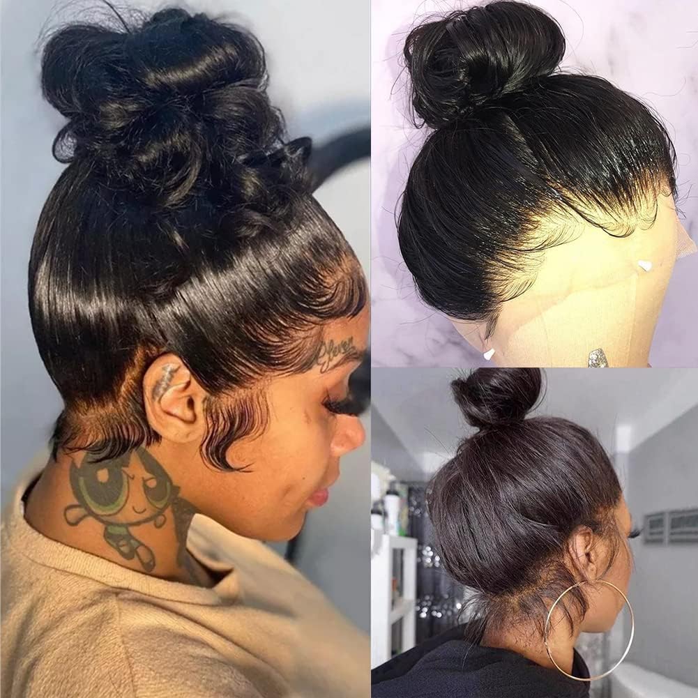 TOOCC Lace Wig Brazilian Natural Hair Wig Cap Human Hair Full Wigs Bresilienne M