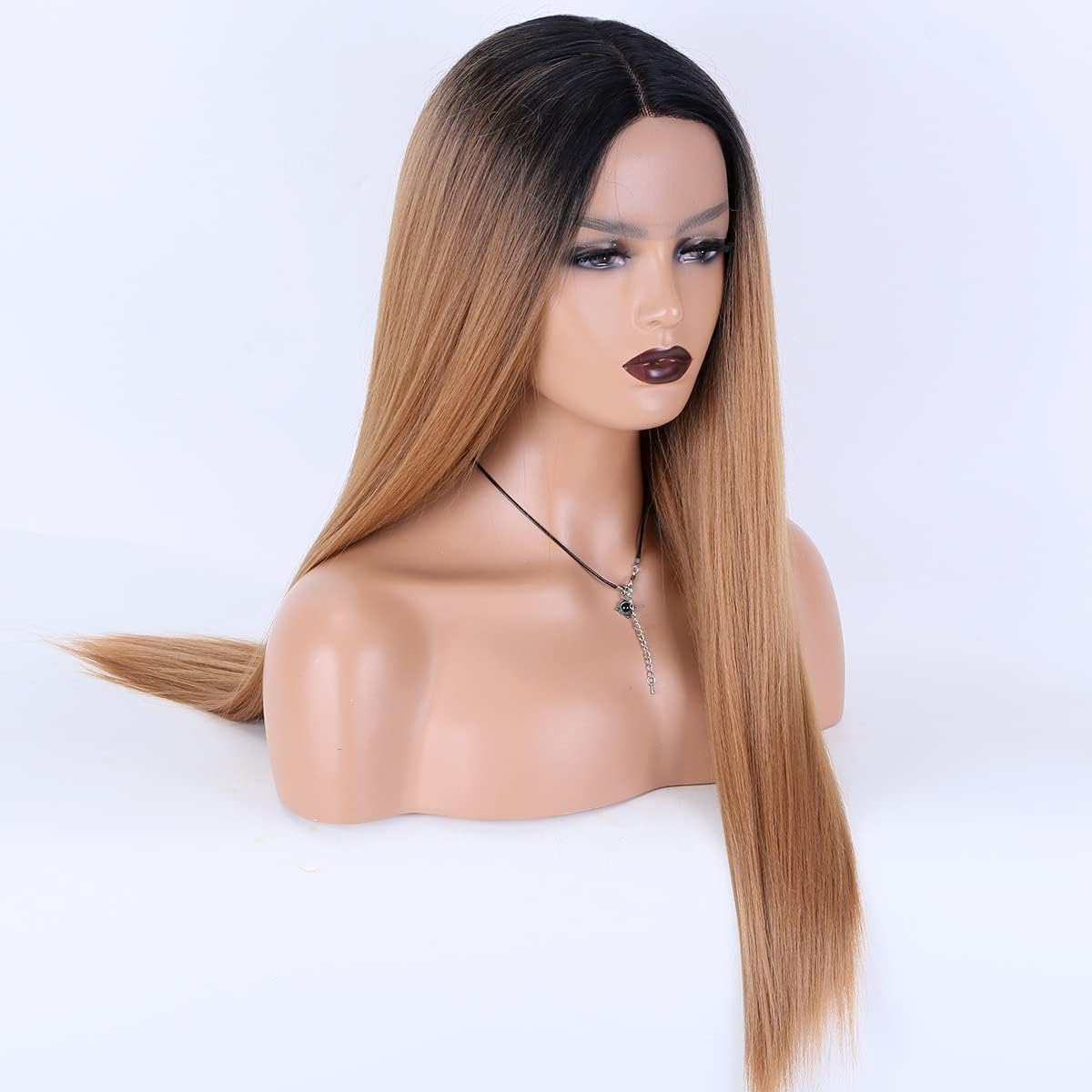 TOOCCI Synthetic Wigs Ondulée Glueless Lace Front Wigs For Women Party Cosplay N