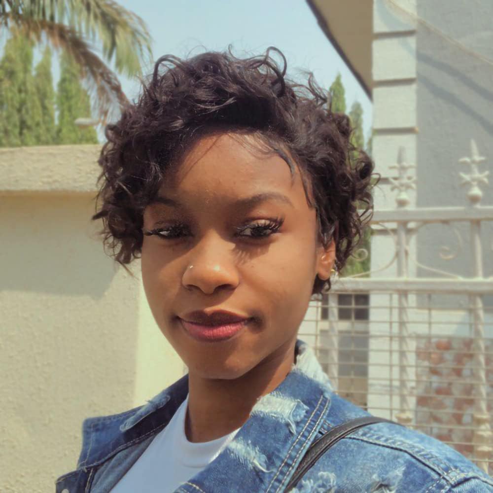 CEXXY Short Curly Brazilian Wig Short Brazilian Wig Natural Pixie 13*1 Lace Fron